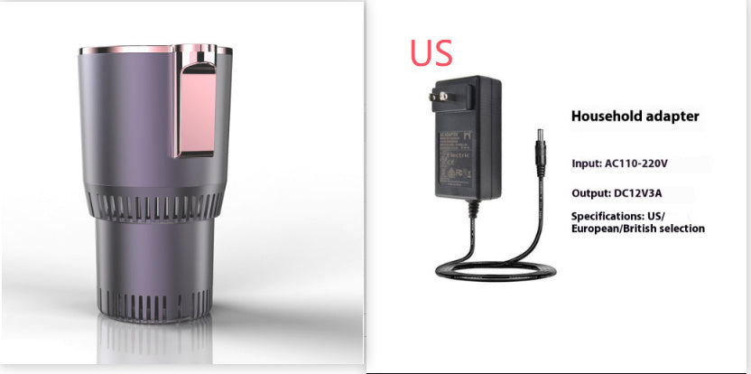 2 In1 Car Heating Cooling Cup 12V Smart Car Cup Holder Digital Temperature Display Drink Cup Warmer Cooler Mini Car Refrigerator Sertex