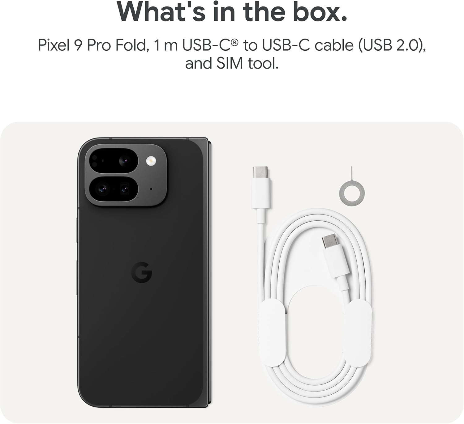 Pixel 9 Pro Fold - Unlocked Android Smartphone with Gemini - Advanced Triple Rear Camera System - Foldable Display - Hands-Free Video - Obsidian, 512GB