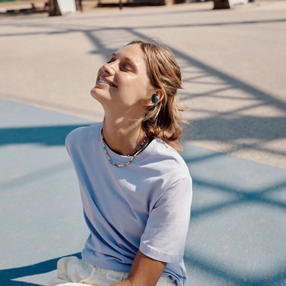 Wireless Ear Clip on Earphone Bluetooth-Compatible 5.4 Headset Noise Canceling Sports Earphones Hifi Stereo Headset for Running