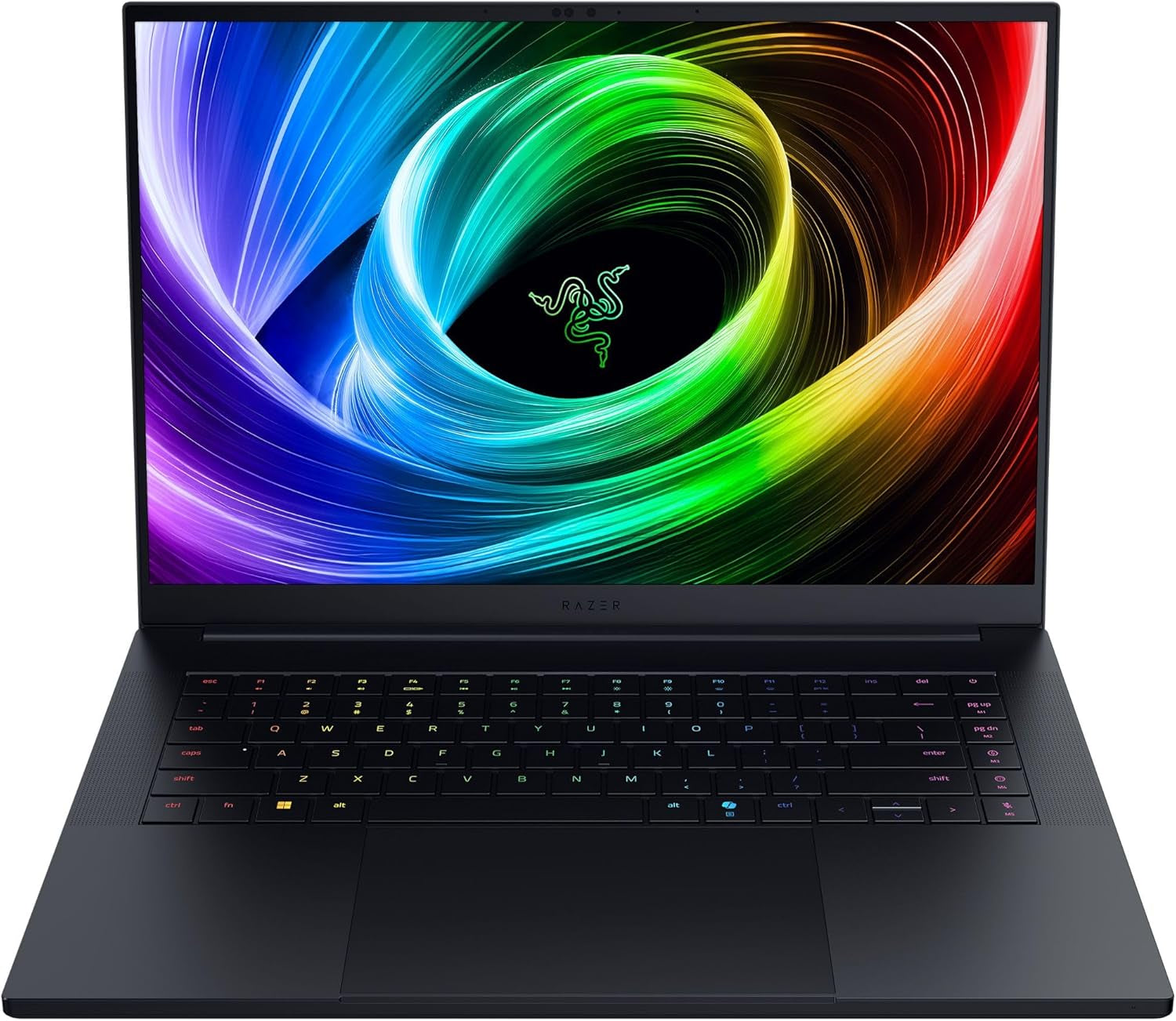 Blade 16 (2025) - 16 Inch AI Gaming Laptop - NVIDIA Geforce RTX 5080 - AMD Ryzen AI 9 365-16" QHD+ 240Hz OLED Display - 32GB LPDDR5X 8000 Mhz - 1TB SSD - Uk-Layout | Black