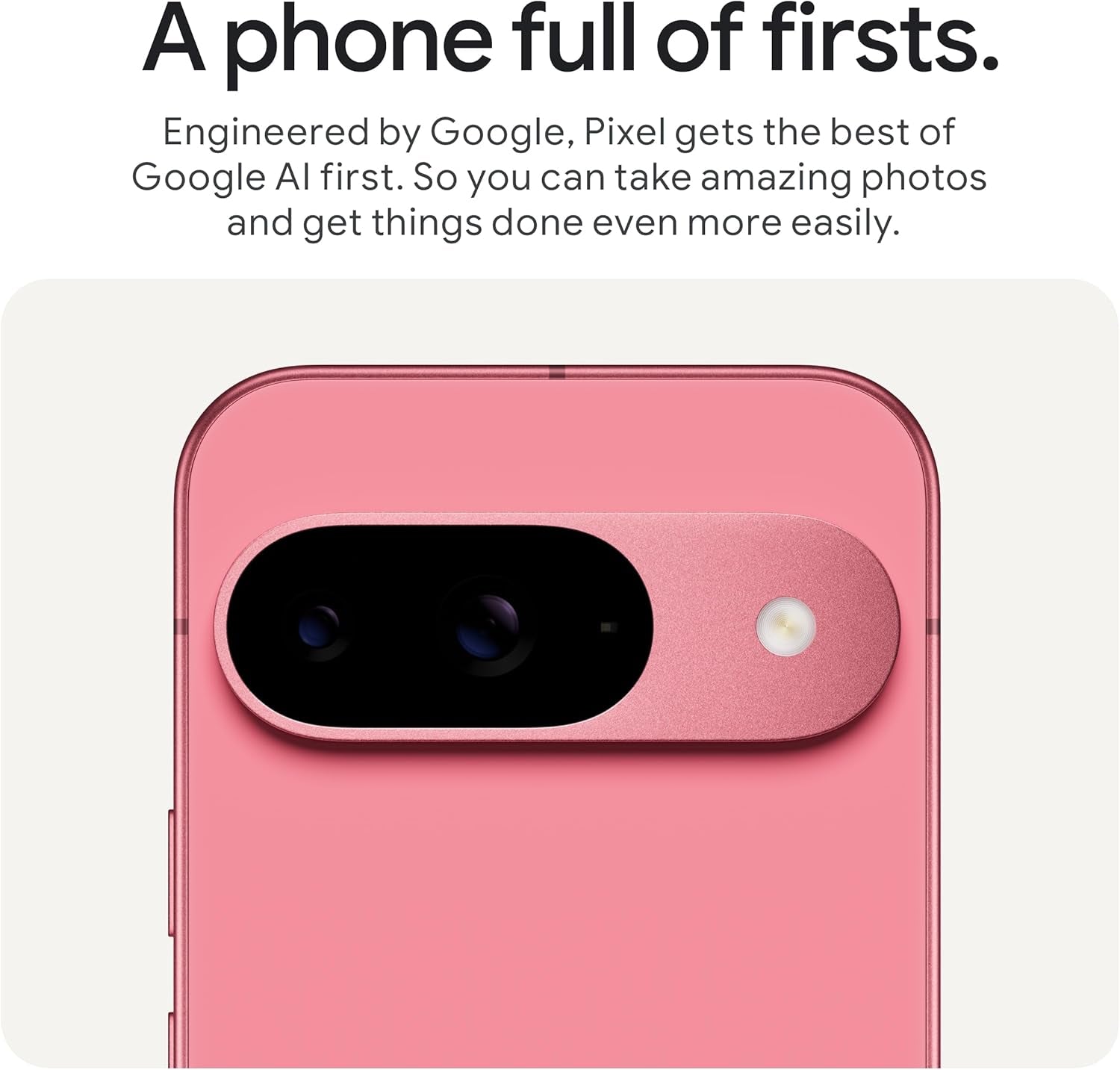 Pixel 9 - Unlocked Android Smartphone with Gemini, Advanced Camera, 24-Hour Battery, and 6.3" Actua Display - Porcelain, 128GB