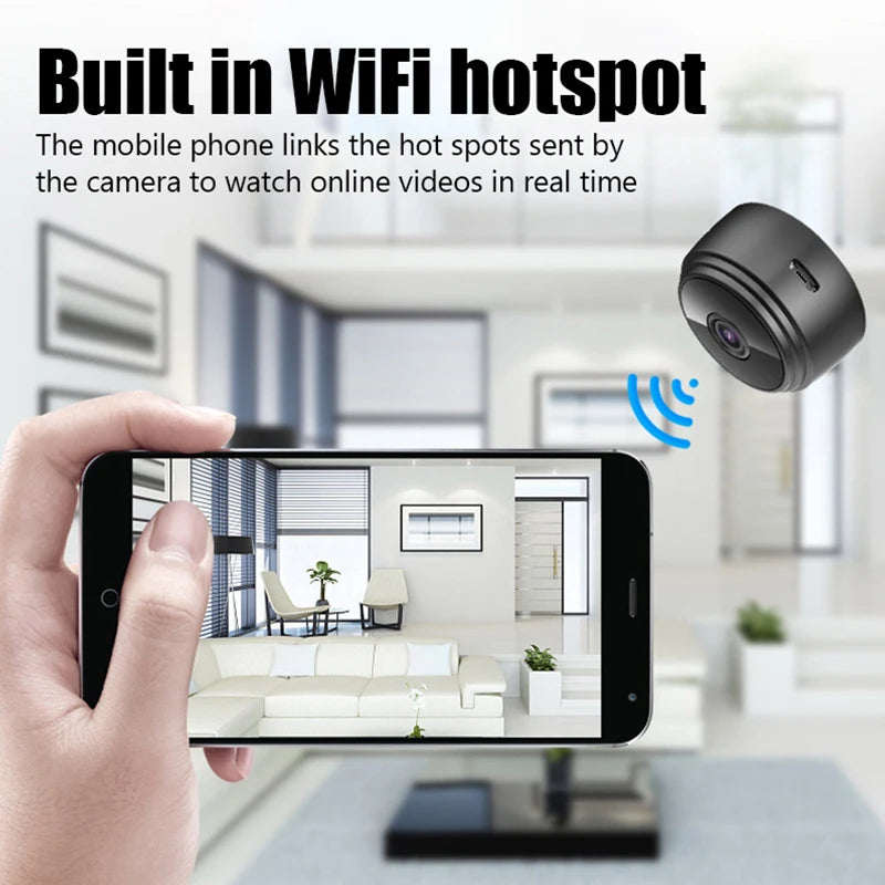 A9 Mini Wifi Camera - Wireless Home Security IP Camera with Mobile App