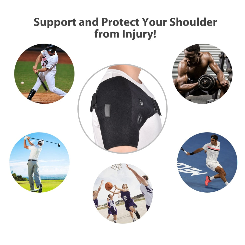 Heat Therapy Shoulder Brace Adjustable Shoulder Health Care Sertex