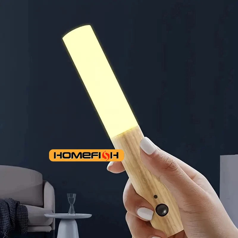 1Pc Intelligent Human Body Induction Night Light, LED Rechargeable Corridor Cabinet Wall Light, Household Toilet Wall Induction