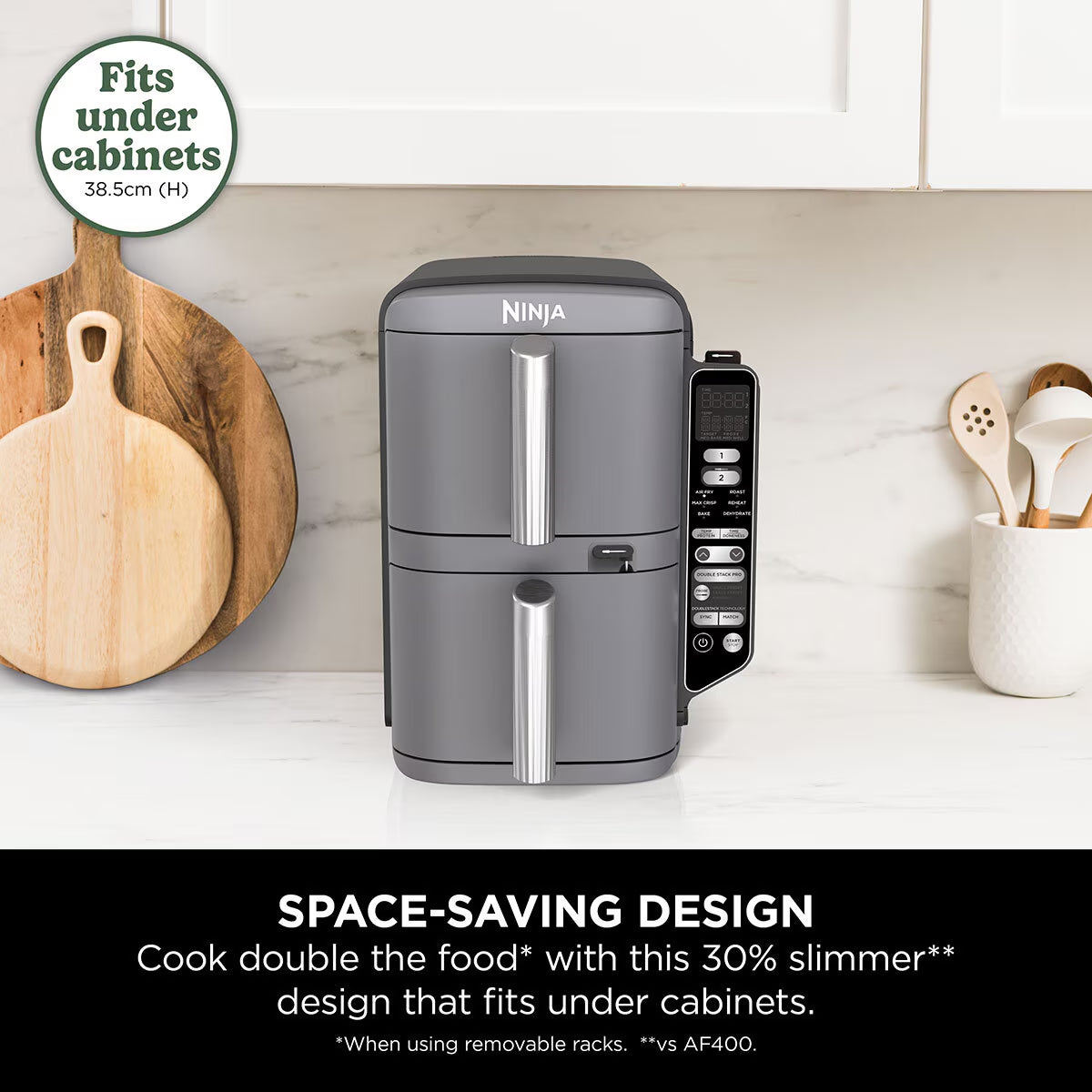 Double Stack 9.5L Air Fryer with Smart Cook System, SL451UK