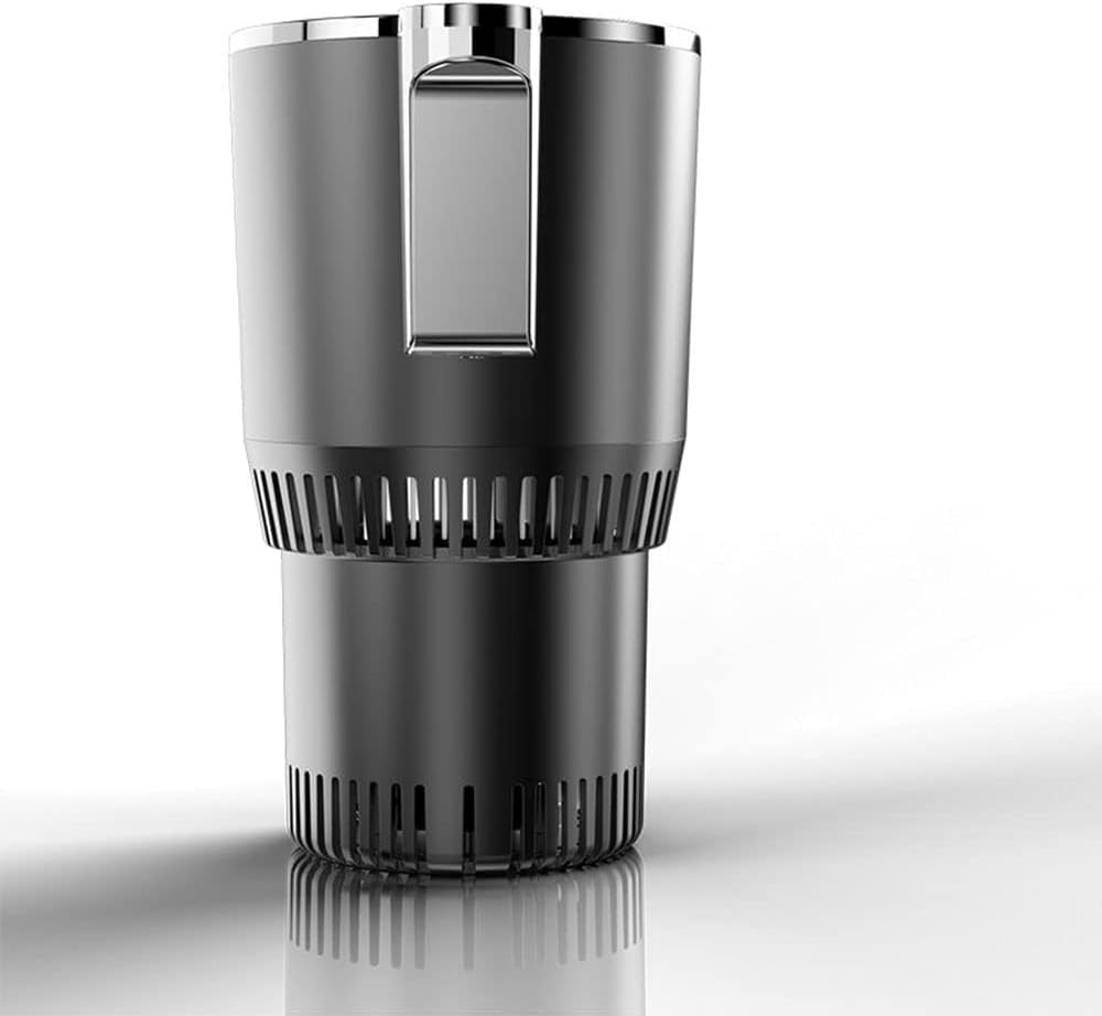 Disposable Cups for Hot Drinks 2 in 1 Smart Car Cup Warmer Cooler Auto Car and Heating Cup Mug Holder with LED Display Control Keep Beverage Cool and Warm Fits Inroad Tripp (Black, 9. 5X13X18)