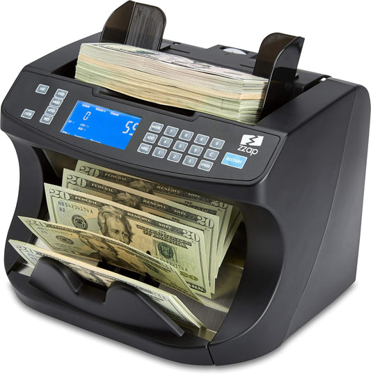 Bill Value Counter & Counterfeit Detector - Money Cash Currency Machine (NC40)