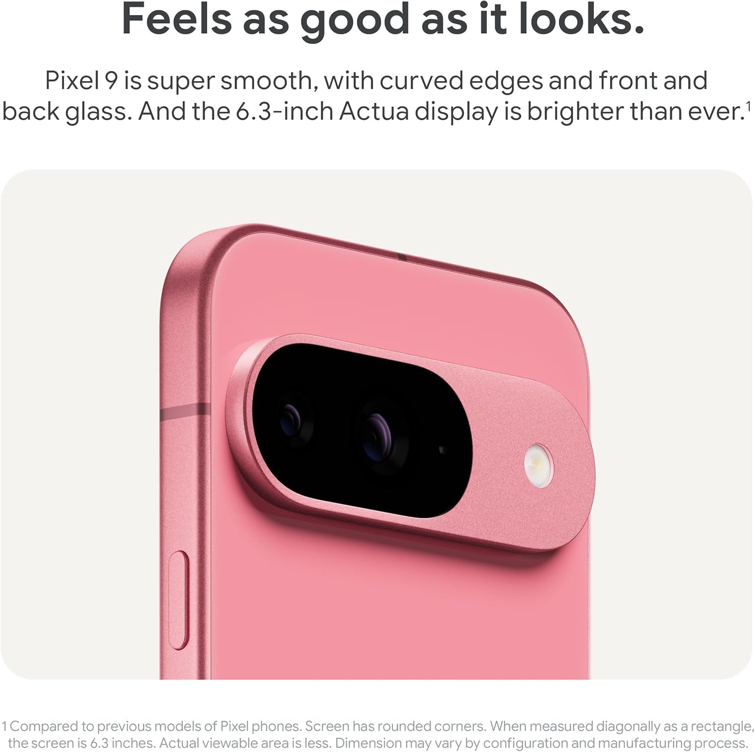 Pixel 9 - Unlocked Android Smartphone with Gemini, Advanced Camera, 24-Hour Battery, and 6.3" Actua Display - Porcelain, 128GB