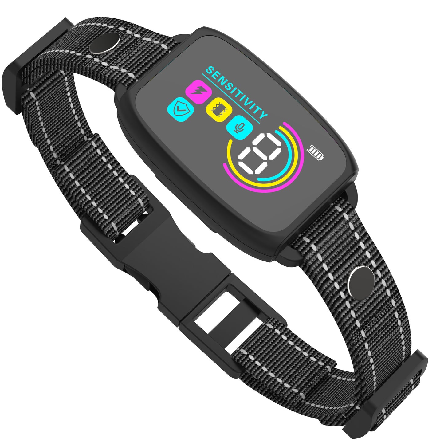 Smart Automatic Anti Barking Dog Collar Rechargeable Bark Stopper Stop Barking HD Digital Display IP67 Waterproof Collar For Dogs Pet Products - Sertex