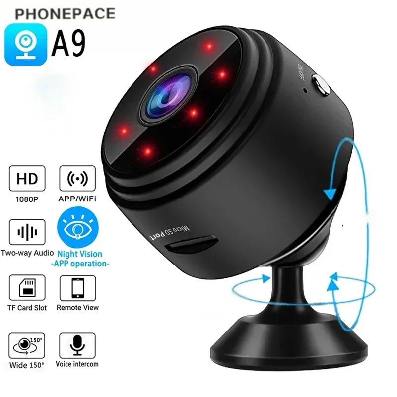 A9 Mini Wifi Camera - Wireless Home Security IP Camera with Mobile App