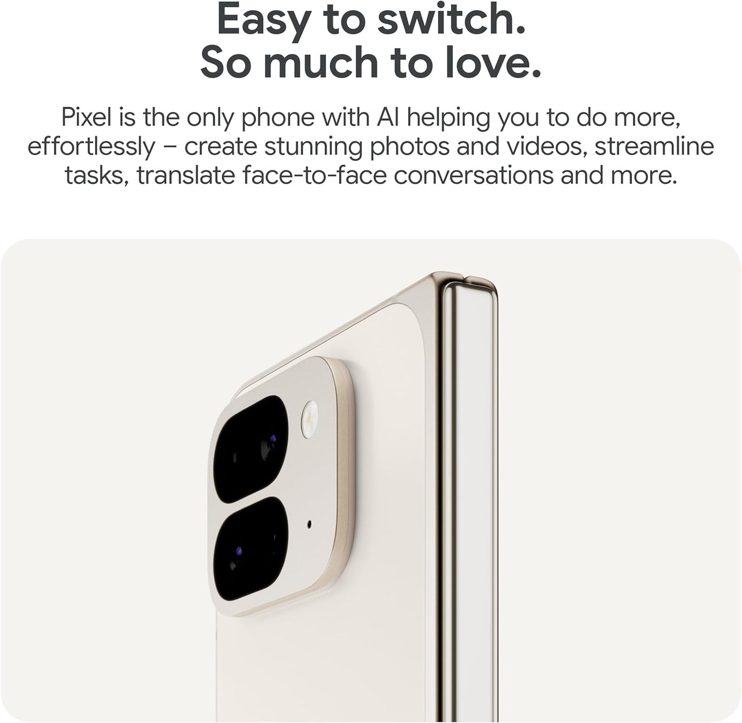 Pixel 9 Pro Fold - Unlocked Android Smartphone with Gemini - Advanced Triple Rear Camera System - Foldable Display - Hands-Free Video - Obsidian, 512GB