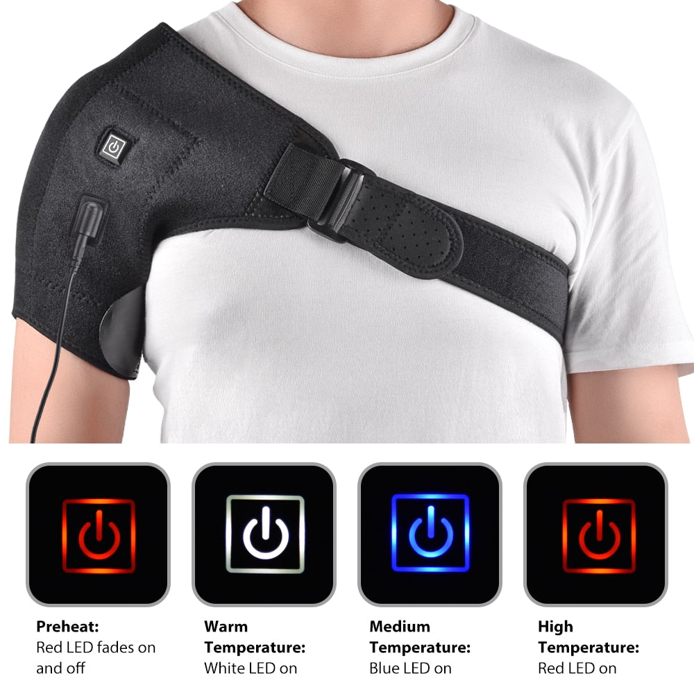 Heat Therapy Shoulder Brace Adjustable Shoulder Health Care Sertex