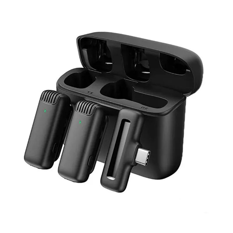 Wireless Lavalier Microphones for Iphone Ipad Leereel Plug and Play Lapel Mic with Charging Case for Interview Video Recording Tiktok Live Stream Noise Reduction