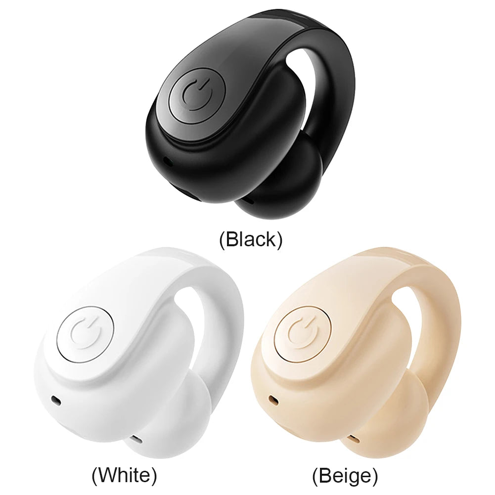 Wireless Ear Clip on Earphone Bluetooth-Compatible 5.4 Headset Noise Canceling Sports Earphones Hifi Stereo Headset for Running