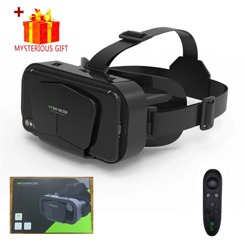 VR Glasses Virtual Reality Headset Viar Devices Helmet 3D Lenses Smart Goggles for Smartphones Phone Mobile Gogle Game Accessory