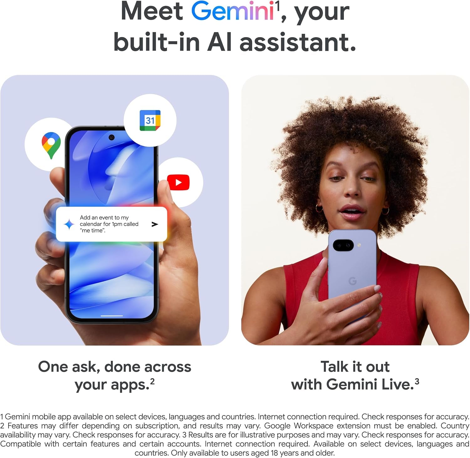 Pixel 9A – Unlocked Android Smartphone with AI Camera, All-Day Battery and Powerful Security – Peony, 128GB