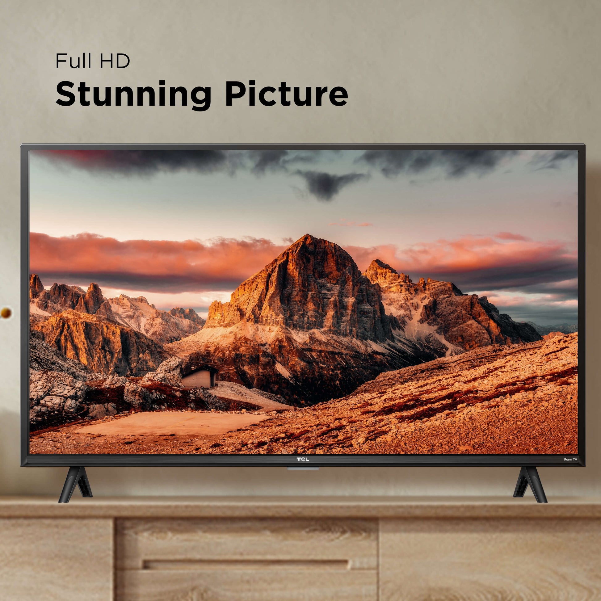 TCL 32” Class S3 (32S357) Full HD 1080P LED Smart TV with Roku TV