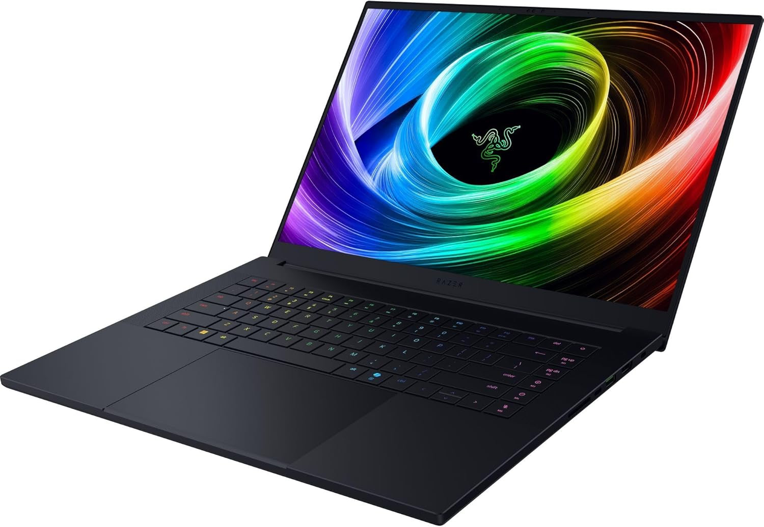 Blade 16 (2025) - 16 Inch AI Gaming Laptop - NVIDIA Geforce RTX 5080 - AMD Ryzen AI 9 365-16" QHD+ 240Hz OLED Display - 32GB LPDDR5X 8000 Mhz - 1TB SSD - Uk-Layout | Black