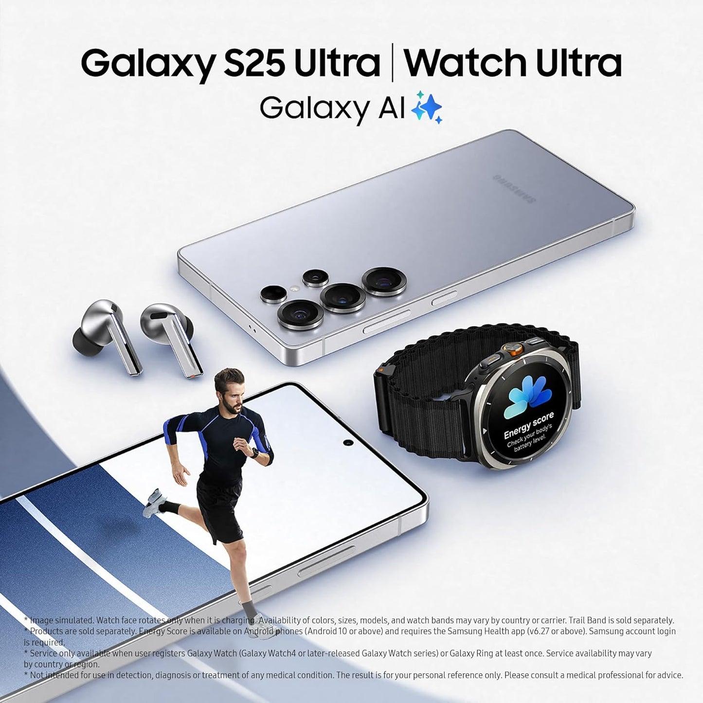 Galaxy S25 Ultra AI Smartphone, Galaxy AI, 12GB Memory, 256GB Storage, 200MP Camera, S Pen Included, Titanium Whitesilver, 3 Year Extended Warranty (UK Version)
