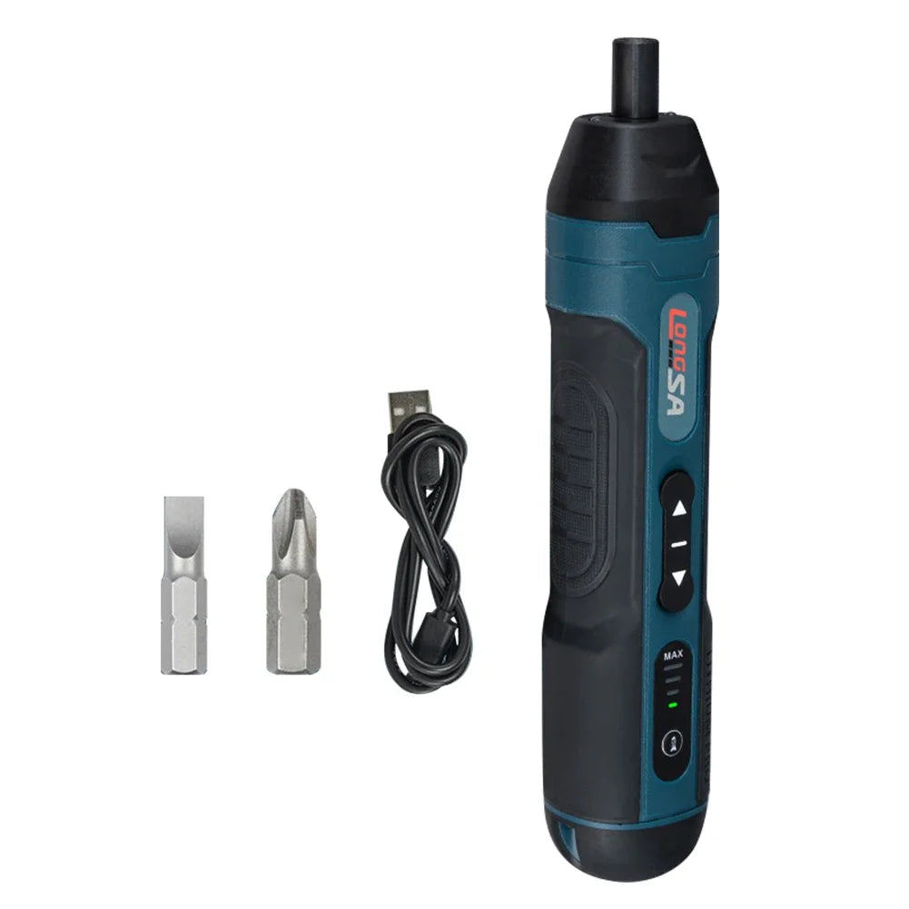 3.6V Cordless Electric Screwdriver Rechargeable 1500Mah Lithium Battery Mini Drill Power Tools Set Household Maintenance Repair