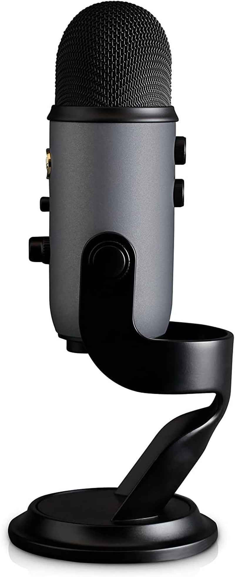 Yeti USB Microphone for Recording, Streaming, Gaming, Podcasting on PC and Mac, Condenser Mic for Laptop or Computer with VO!CE Effects, Adjustable Stand, Plug and Play - Slate