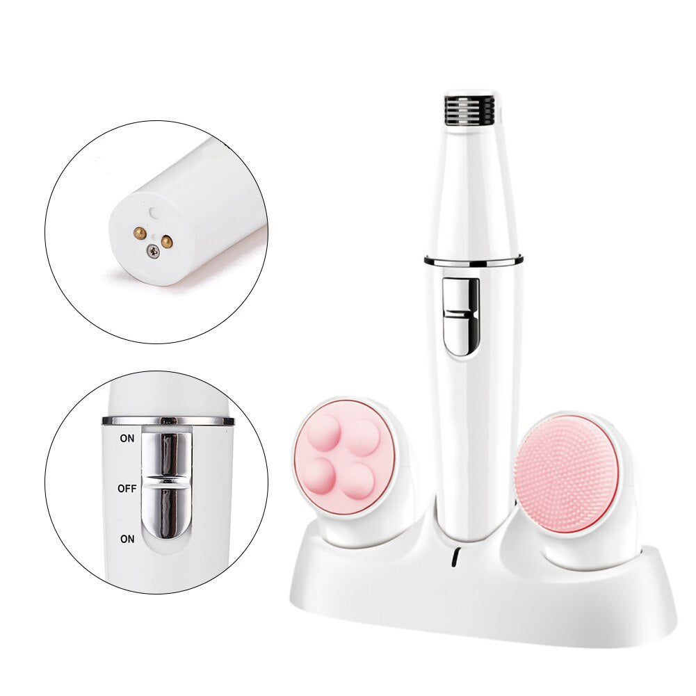 Multifunctional Face Washing And Plucking Two-in-one Shaver Sertex