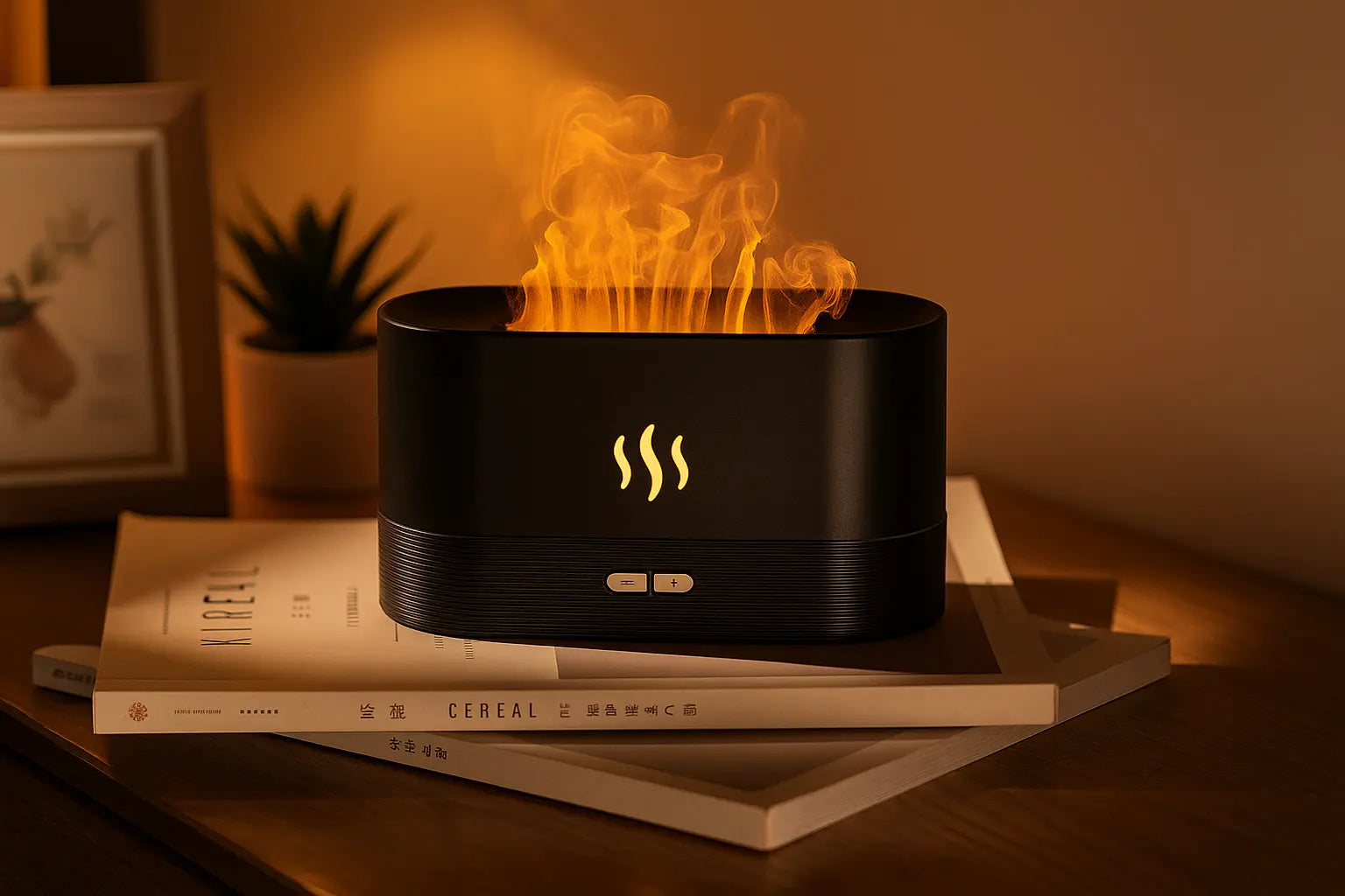 Flame Mist Humidifier & Aroma Diffuser Gadgystox