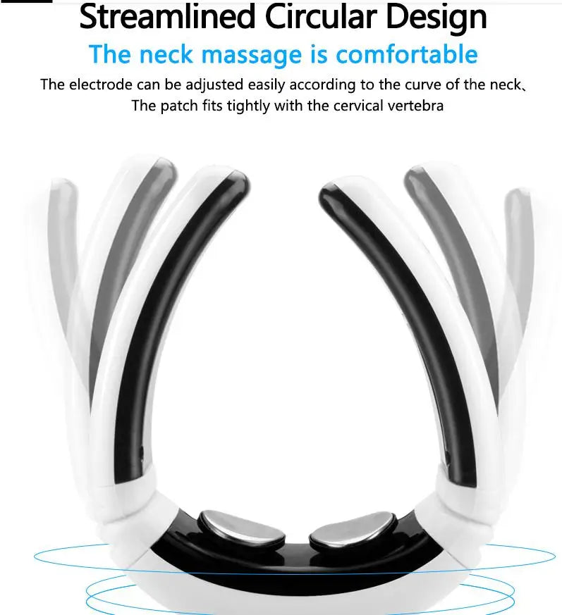 Deep Tissue Pain Relief Care Cervical Massager Tool Percussion Head Shoulder Electric Pulse Neck Massager Sertex