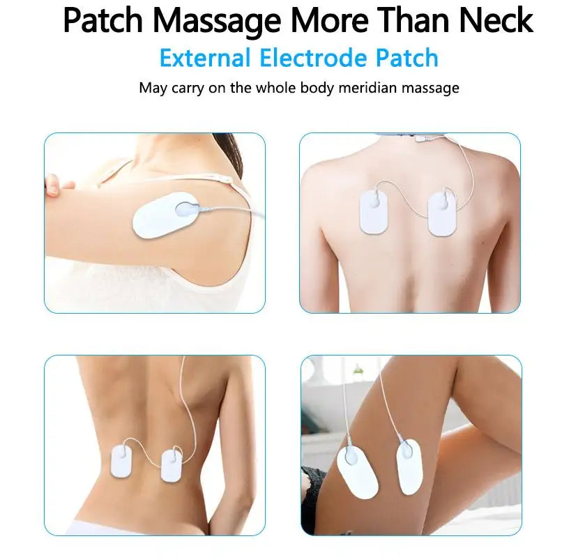 Deep Tissue Pain Relief Care Cervical Massager Tool Percussion Head Shoulder Electric Pulse Neck Massager Sertex