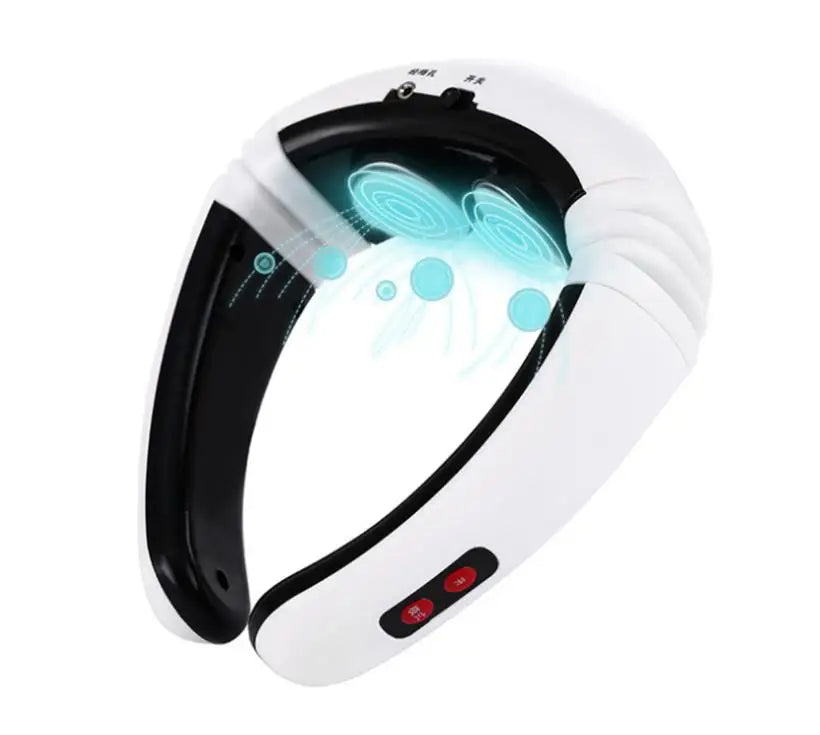 Deep Tissue Pain Relief Care Cervical Massager Tool Percussion Head Shoulder Electric Pulse Neck Massager Sertex