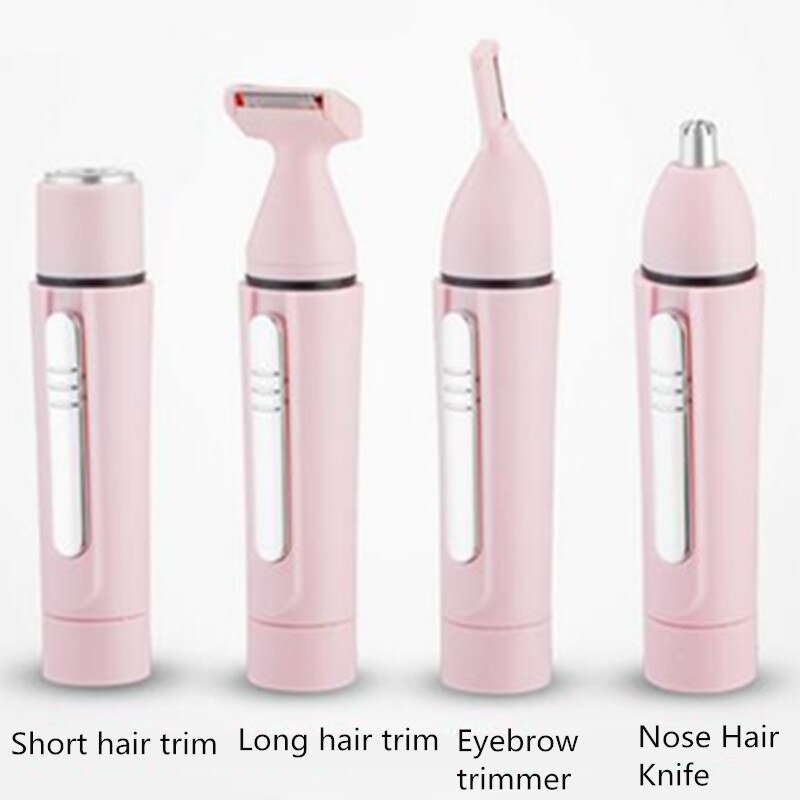 4 IN 1 Portable Women Painless Electric Epilator Shaver Razor Sertex