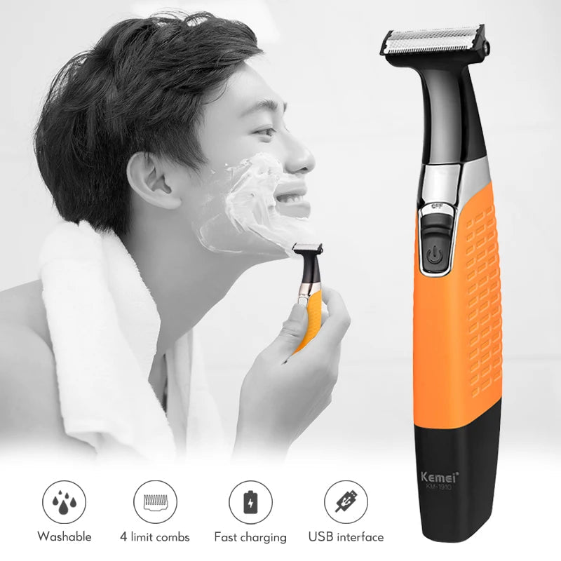 Kemei Electric Shaver for Men Rechargeable Beard Trimer Sertex