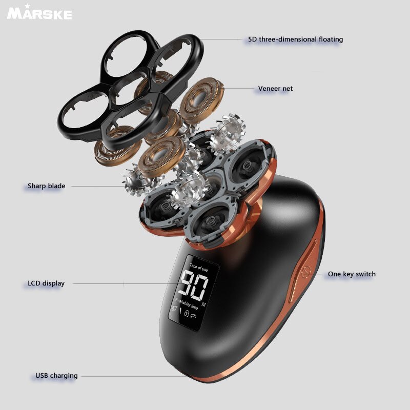 Electric Hair Trimmer LCD Display Sertex