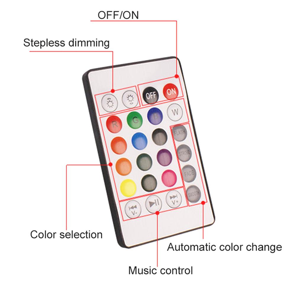 7 Color Changing RGB LED Bulb Audio Speaker Sertex
