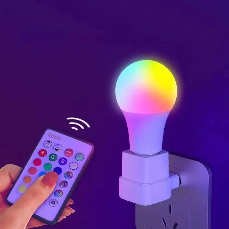 Dimmable RGB LED Bulb (E27 Base, 16 Colors) - Smart Remote Controlled, 220V. Home Lighting Solution. AliExpress