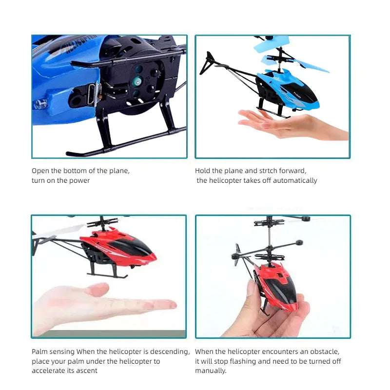 Rechargeable Mini RC Drone Remote Safe Fall-resistant RC Helicopters Drone Children Toys Sertex