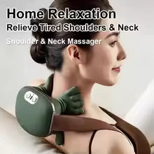 Hand Shoulder and Neck Massager Cervical Spine Massager Trapezius Neck Massager Hot Compress Electric Cervical Sertex
