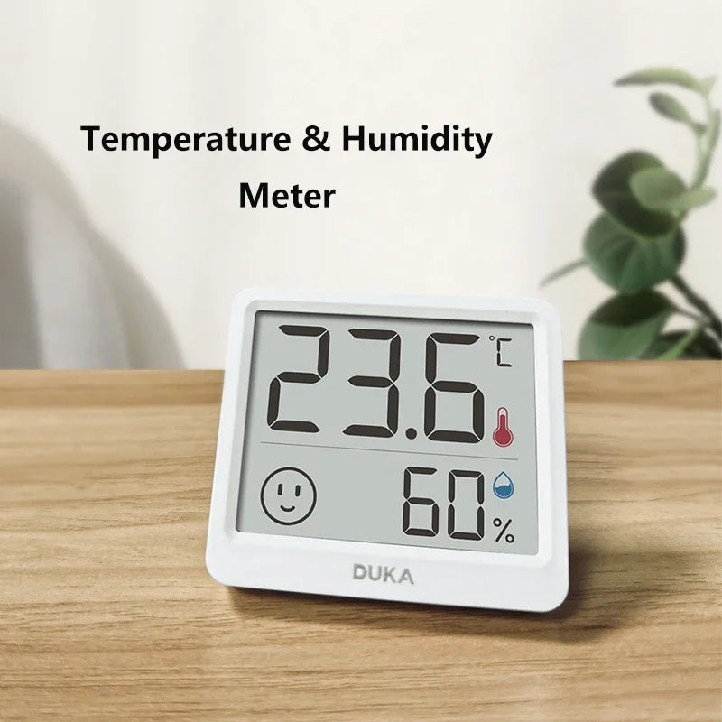 DUKA Atuman 2.5 Inch LCD Electronic Digital Temperature Sensor Humidity Meter Indoor Thermometer Hygrometer Weather Station Sertex