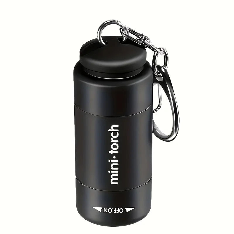 LED Micro Pocket Flashlight Portable USB Rechargeable Keychain Flashlight Waterproof Home Outdoor Hiking Camping Flashlight Sertex