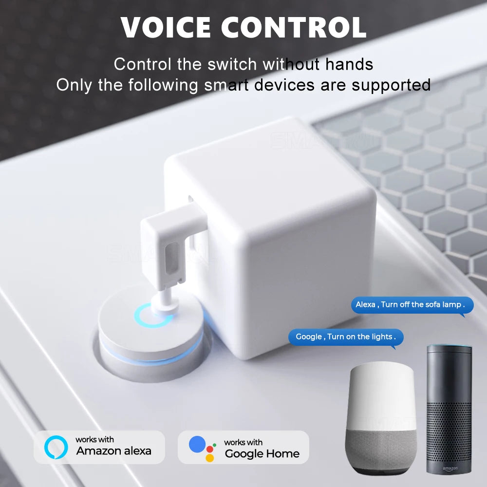 Tuya WiFi Fingerbot Button Pusher For Switch Bluetooth Smart Switchbot Timer Finger Robot Switch Bot Work With Alexa Google Home Sertex