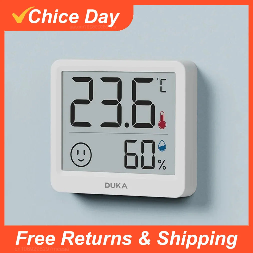 DUKA Atuman 2.5 Inch LCD Electronic Digital Temperature Sensor Humidity Meter Indoor Thermometer Hygrometer Weather Station Sertex