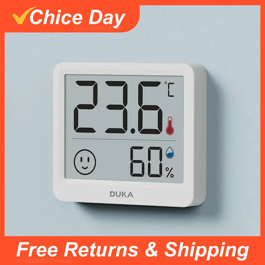 DUKA Atuman 2.5 Inch LCD Electronic Digital Temperature Sensor Humidity Meter Indoor Thermometer Hygrometer Weather Station Sertex