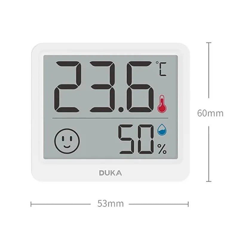DUKA Atuman 2.5 Inch LCD Electronic Digital Temperature Sensor Humidity Meter Indoor Thermometer Hygrometer Weather Station Sertex