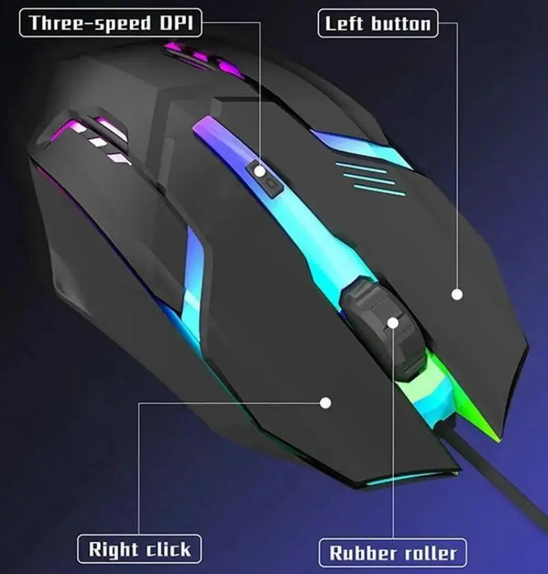 2025 Latest High Quality Ergonomic Design Gaming Mouse Desktop Computer Laptop USB Backlit Mouse Manufacturers Hot Sale Sertex
