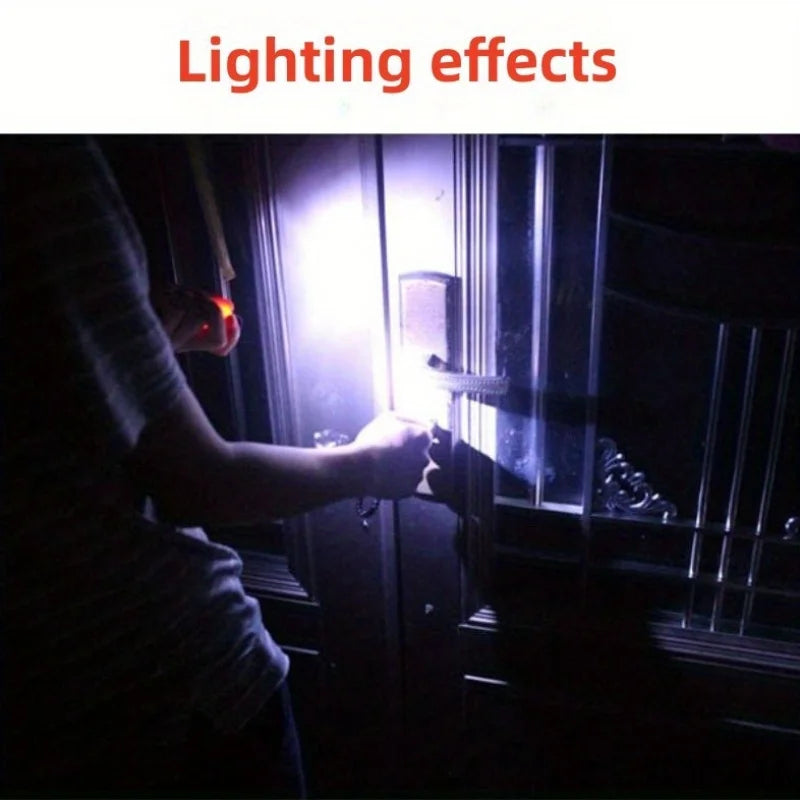 LED Micro Pocket Flashlight Portable USB Rechargeable Keychain Flashlight Waterproof Home Outdoor Hiking Camping Flashlight Sertex