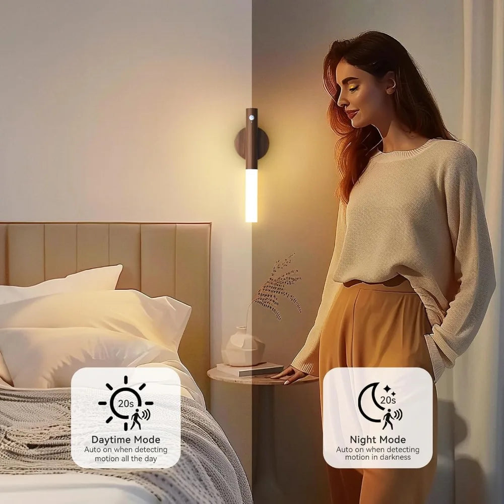 LED Night Light USB Charging Intelligent Human Induction For Bedside Cabinet Home Wardrobe Lighting Motion Sensor Light Led Lamp Sertex