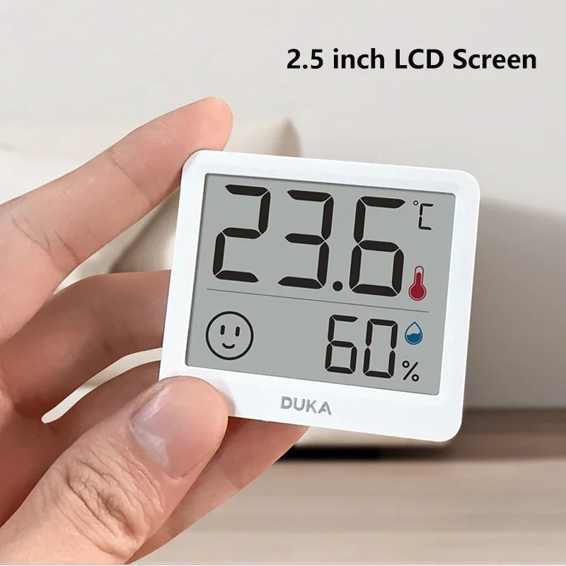 DUKA Atuman 2.5 Inch LCD Electronic Digital Temperature Sensor Humidity Meter Indoor Thermometer Hygrometer Weather Station Sertex