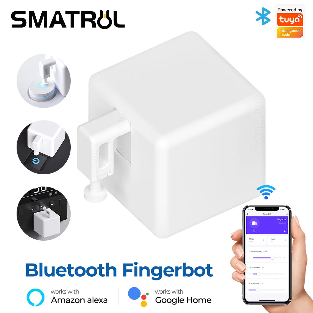 Tuya WiFi Fingerbot Button Pusher For Switch Bluetooth Smart Switchbot Timer Finger Robot Switch Bot Work With Alexa Google Home Sertex