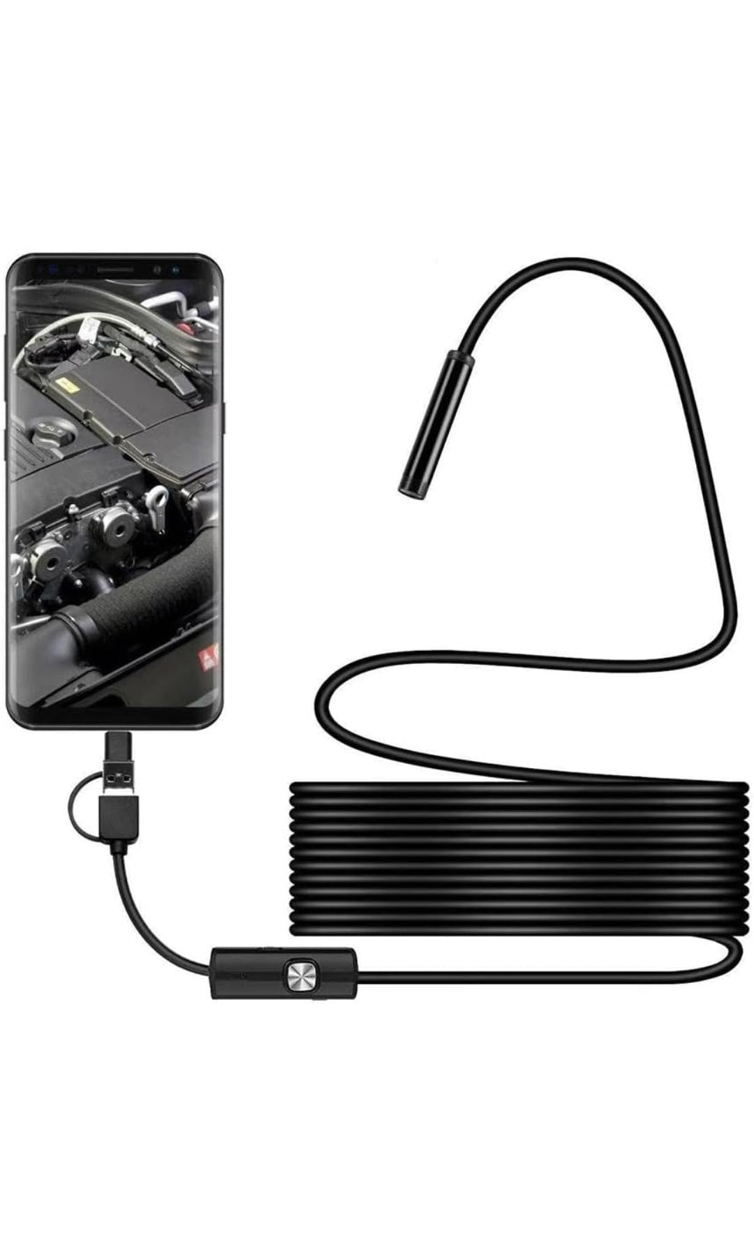 7.0MM TYPE-C Endoscope Camera IP67 Waterproof 6 Leds Adjustable USB Android Flexible Inspection Borescope Cameras for Phone PC Sertex