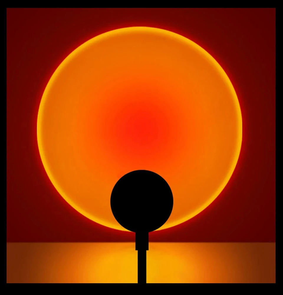 LED Sunset Lamp Nightlights USB Projector Birthday Party Decoration Mood Lights For Bedroom Living Room Wall Photography Sertex